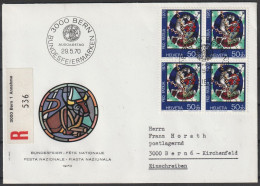 Schweiz: 1970, R- Fernbrief In MeF, Mi. Nr. 924, 50+20 C. „Pro Patria“: Kunst Und Kunsthandwerk (III). ESoStpl. BERN - FDC