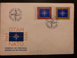 LETTRE PORTUGAL 30e ANIVERSARIO OTAN 5,00 + 50,00 OBL.4-4 79 FUNCHAL - NAVO