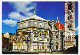 CPSM 10.5 X 15 Italie (406) FIRENZE Battistero, Duomo E Il Campanile Di Giotto Florence Baptistère Campanile Cathédrale - Firenze