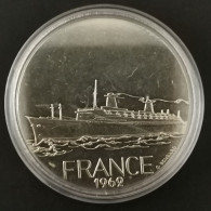 MEDAILLE 41mm LE FRANCE 1962 / LES GRANDS TRANSATLANTIQUES - Andere & Zonder Classificatie