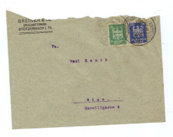 Deutschland, 1925, Briefkuvert Frankiert Mit  5 Und 20 Pf. Freimarken "Reichsadler", MiNr.356+358 (13285E) - Lettres & Documents