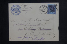 ROYAUME UNI - Enveloppe De L'Hôtel " The Station Hôtel - Inverness  " Pour La France En 1890 - L 153147 - Briefe U. Dokumente