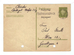 Deutschland, 1931, Postkarte Mit Eingedr. 6Pf./Reichspräsident, Stempel Stuttgart (13287E) - Tarjetas