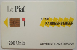 Le Piaf 200 Units Chip Card - Dienst Parkeerbeher ( 500 Mintage ) - Scontrini Di Parcheggio