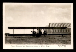 AVIATION - AVION FARMAN DE BOMBARDEMENT - 840 CV - 1919-1938: Fra Le Due Guerre