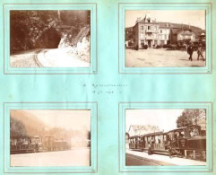 8 Photos Originales 88 VOSGES " RETOURNEMER Train De GERARDMER Et EPINAL " Juillet 1898 _PHOT131a&b - Lieux
