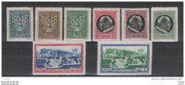 VATICANO:  1945  MEDAGLIONCINI -  8  VALORI  N. -  SASS. 91//E 6 - Unused Stamps