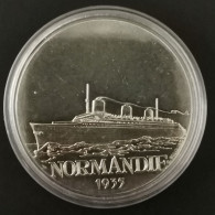 MEDAILLE 41mm LE NORMANDIE 1935 / LES GRANDS TRANSATLANTIQUES - Other & Unclassified