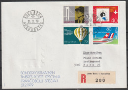 Schweiz: 1981, R- Satzbrief , Mi. Nr. 1150-53, Jahresereignisse (I).  ESoStpl. BERN - FDC