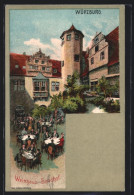 AK Würzburg, Garten Des Weinhaus-Sandhof  - Würzburg