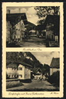 AK Fischbach Am Inn, Dorfstrasse Mit Ruine Falkenstein  - Other & Unclassified