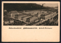 Künstler-AK Gutach /Breisgau, Nähseidenfabrik Gütermann & Co Aus Der Vogelschau  - Gutach (Breisgau)