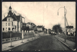 AK Schwenningen A. N., Bismarckstrasse Mit Bahnhof  - Other & Unclassified