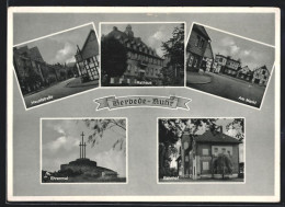 AK Herbede /Ruhr, Bahnhof, Ehrenmal, Rathaus  - Altri & Non Classificati