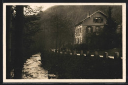 AK Maisach / Schwarzwald, Flusspartie An Hotel, Pension U. Cafe Schloss-Brücke  - Sonstige & Ohne Zuordnung