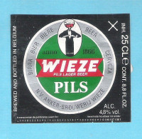 BIERETIKET -   WIEZE PILS - 25 CL  (BE 575) - Bière