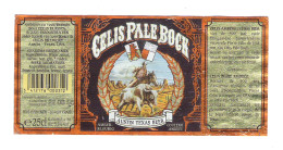 BROUWERIJ  CELIS EUROPA  - HOOGSTRATEN - CELIS PALE BOCK - AUSTIN TEXAS BEER -   1 BIERETIKET  (BE 577) - Beer