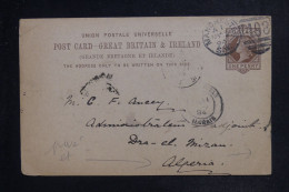 ROYAUME UNI - Entier Postal De Manchester Pour L'Algérie En 1894  - L 153156 - Entiers Postaux