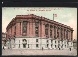 AK Los Angeles, CA, Post Office, Junction Of Temple, Main And Spring Streets  - Los Angeles