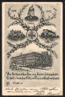 AK Porträt Kaiser Wilhelm I., Berliner Schloss  - Königshäuser