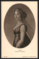 Künstler-AK Königin Luise Von Preussen Mit Perlenkette Und Schleier  - Royal Families