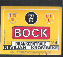 DRANKENCENTRALE NEVEJAN - KROMBEKE - BOCK - 33 CL   (BE 579) - Bière