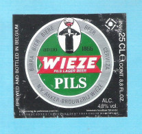 BIERETIKET -  WIEZE  PILS  - 25 CL (BE 581) - Bière