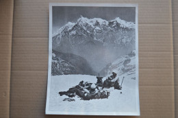 Original Photo Press 21x25.5cm Expedition  Annapurna 1950 Mountaineering Himalaya Escalade - Sports