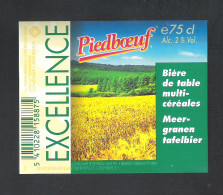 BROUWERIJ  INTERBREW - BRUSSEL  PIEDBOEUF - EXCELLENCE - 75 CL -  BIERETIKET  (BE 590) - Beer