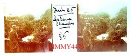 Les Eaux Chaudes Juin 1926 ( Bien Animée ) Plaque De Verre En Stéréo - Taille 44 X 107 Mlls - Glasdias