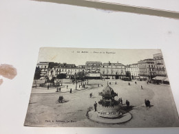 LE MANS CPA Place De La République (Kiosque Pub Ouest Office) - Le Mans