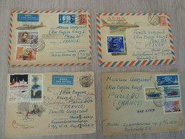 Russie - Urss - Enveloppes Affranchies - Postes Aériennes - - Collections