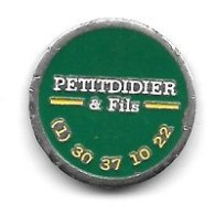 Jeton De Caddie  Ville, PETITDIDIER & Fils  Verso  95  PIERRELATTE Recto  Verso, Voir  Description - Einkaufswagen-Chips (EKW)