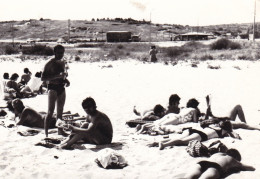 Old Real Original Photo - Naked Men On The Beach - Ca. 12.5x8.6 Cm - Anonieme Personen