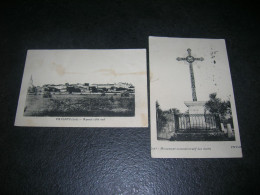 2 Cpa 9X14 DD V Vaylats Cote Sud Et Monument Aux Morts - Other & Unclassified