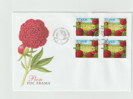 Aland FDC ATM 2007 Cottage Peony In Set. Postal Weight 0,040 Kg. Please Read Sales Conditions Under Image Of Lot (009-87 - Machine Labels [ATM]