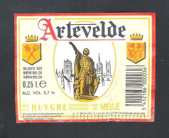 BROUWERIJ HUYGHE - MELLE - ARTEVELDE  - 0.25 L  -   BIERETIKET  (BE 605) - Beer