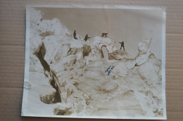 Original Photo Press 20.5x25.5cm Alpes Climbing Mont Blanc 1926  Alpinisme Mountaineering Escalade - Sports