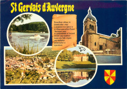 63 SAINT GERVAIS D'AUVERGNE MULTIVUES  - Saint Gervais D'Auvergne