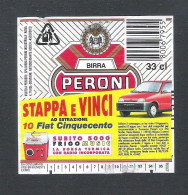 PERONI  BIRRA  - STAPPA E VINCI     -  33 CL  -  BIERETIKET  (BE 610) - Bière