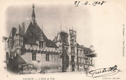 FRANCE - Saumur - Vue Sur L'Hôtel De Ville - Vue Générale - Vue De L'extérieure - Carte Postale Ancienne - Saumur