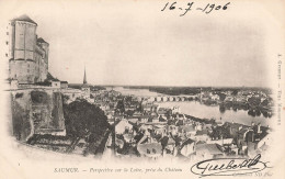 FRANCE - Saumur - Perspective Sur La Loire - Prise Du Château - Vue Sur La Ville - Pont - Carte Postale Ancienne - Saumur