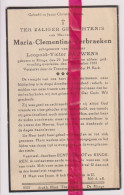 Devotie Doodsprentje Overlijden - Maria Verbraeken Echtg Leopold Bauwens - De Klinge 1880 - 1941 - Obituary Notices