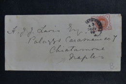 ROYAUME UNI - Lettre De Londres Pour L'Italie En 1893- L 153166 - Briefe U. Dokumente