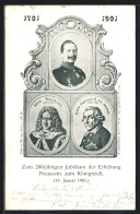 AK König Friedrich II. (der Grosse), Zum Zweihundertjährigen Jubiläum Der Erhebung Preussens Zum Königreich 1901  - Royal Families