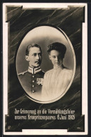 AK Kronprinz Wilhelm Von Preussen Und Gemahlin, Vermählung 1905  - Royal Families
