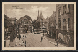 AK Solingen, Gasthaus Cölner-Hof, Kölner Strasse, Strassenbahn  - Tram