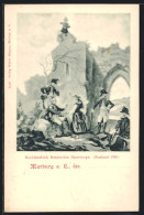 Künstler-AK Marburg A. L., Soldaten Des Hochfürstlich Hessischen Jägercorps, Brabant 1793  - Regimenten