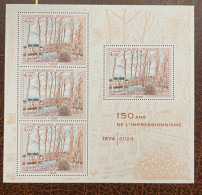 Paris Philex 2024 : Bloc "150 Ans De L'Impressionnisme" - Unused Stamps