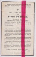 Devotie Doodsprentje Overlijden - Clara De Baets Echtg Henri Dev Scheemaecker - Boekhoute 1878 - 1948 - Todesanzeige